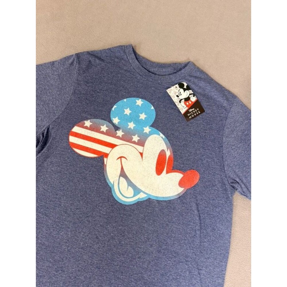 Disney Patriotic Mickey Mouse Short Sleeve T-Shirt- Small- Unisex-NWT